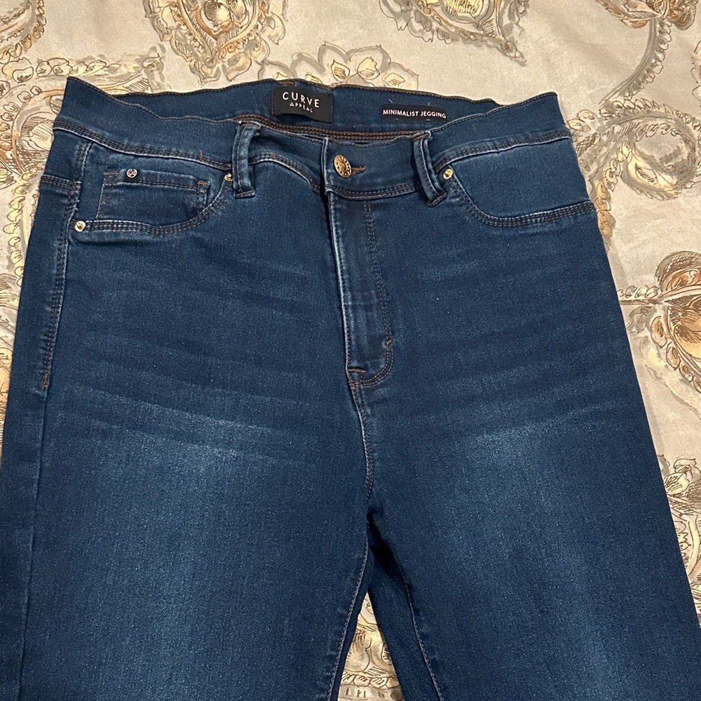 CurveAppeal  Blue Denim Jeggings